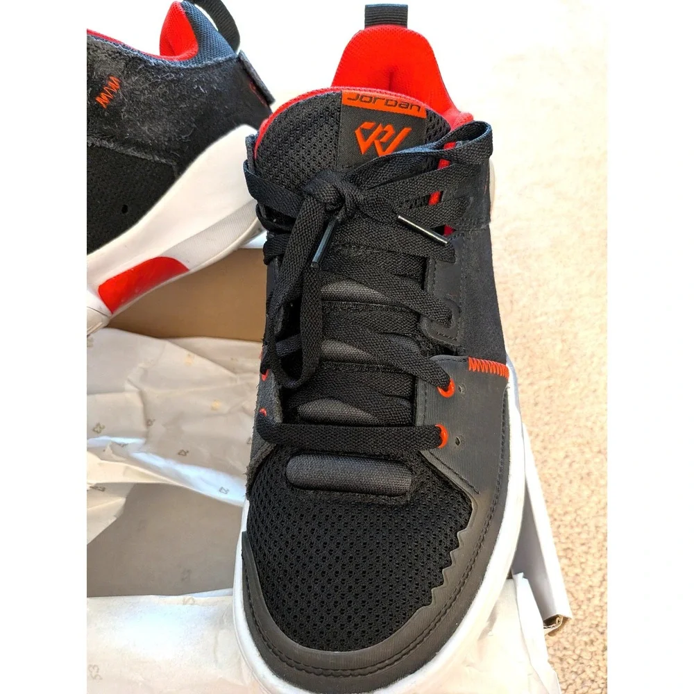 Jordan One Take 4 Black University Red Basketball Shoes Size 8 NIB